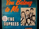 THE DUPREES You Belong To Me 1st Pressing Album From 1962 COED #LPC-905 Doo Wop