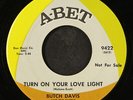 BUTCH DAVIS: the party / turn on your love light ABET 7