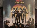 KISS LOVE GUN TANGERINE AQUA SPLATTER COLOR VINYL BLUE HORN MISPRINT LP WALMART