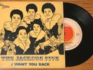 Jackson Five UNIQUE COVER 7'' I Want You Back Turkish Press 1970 Michael Jackson