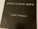 QUEEN & DAVID BOWIE UNDER PRESSURE SINGLE E-47235 45 RPM ELEKTRA 1981 Mint