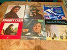 6 JOHNNY CASH VINYL LP RECORDS: STRAWBERRY CAKE/WATER FROM THE WELLS/RAMBLER EX+
