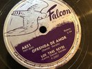 Tex-Mex Mexican Falcon A651 78 RPM Los Tres Reyes Bolero Ranchera Accordion
