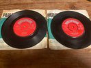 The Beatles red Parlophone love me do and please please me 45s