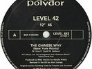 Level 42 - The Chinese Way New York Remix - Vinyl Record 12.. - F7900F