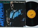 ART PEPPER Saturday Night At The Village Vanguard CONTEMPORARY LP VG++