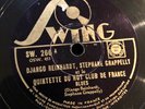 DJANGO REINHARDT / Grappelli Gypsy Jazz Guitar 78 Swing SW. 266 Blues Hot Club?