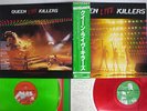 QUEEN LIVE KILLERS ELEKTRA P-5567,8E JAPAN OBI CLEAR RED & GREEN VINYL 2LP