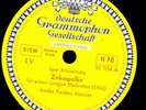 ANDOR FOLDES -PIANO- Strawinsky: Zirkuspolka -Musica nova- Schellackplatte S2492