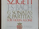 Rare Szigeti Bach 6 Sonatas & Partitas for Solo Violin 3LP Vanguard BG 627/9 ED1