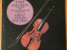 JOSEF SAKONOV Great Violin Encores   UK LONDON PHASE 4 STEREO IMPORT LP RARE NM-