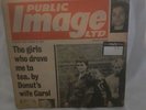 Public Image Ltd 7 Inch Cowboy song original  newspaper copy.
