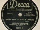 Decca 12015 - Michael Coleman violin - Medley of Jigs - 1930s Irish fiddle 78rpm