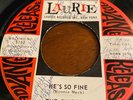 The Chiffons - He's So Fine 45 SIGNED/AUTOGRAPHED by the whole group LAURIE LBL