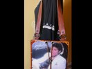Rare Custom Handmade Michael Jackson Thriller Album Leather Strap Purse Handbag