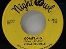 Kiriae Crucible-Complain/Salem Witch Trail-Night Owl 6836-PSYCH SUPERB COPY