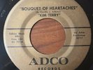 KIM TERRY Bouquet of Heartaches / Hey Don ADCO Cincinnati COUNTRY 45 RARE VG+