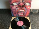 LP KING CRIMSON IN THE COURT OF THE CRIMSON KING PINK LABEL UK 1ST PRESS EX/EX