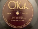 BLUES 78 Sylvester Weaver GUITAR BLUES/GUITAR RAG Okeh 8109 (V-)