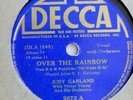 Judy Garland Over the rainbow & The Jitterbug DECCA 78 #2672A 2672B