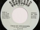 C.O.D. I Need My Breakdown SHOWCASE 45 electro rap soul boogie 7” 1987 HEAR
