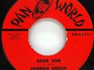 VERNON GREEN Dear Ann Shimmy Shimmy Shake 1962 Original 7