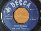 DAVE DAVANI & THE D-MEN : MIDNIGHT SPECIAL Vinyl 45