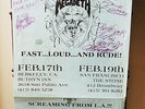 IMPOSSIBLE  8-1/2 x13 SIGNED 1984 MEGADETH Poster/Flyer  HEAVY METAL METALLICA