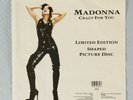 MADONNA - CRAZY FOR YOU + PLINTH + SHAPED PICTURE DISC - VERY GOOD+