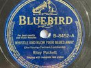 Riley Puckett - Whistle and Blow - Bluebird 8452 -  Pre-war Country 78 *RARE*