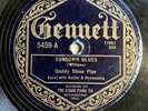 GUITAR BLUES: DADDY STOVEPIPE - ’SUNDOWN BLUES/ STOVE PIPE BLUES’ GENNETT 78
