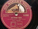 LEGENDARY COMPOSER COLE PORTER SINGS ‘ANYTHING GOES/ YOU’RE THE TOP’ 1934 HMV 78