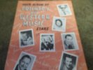 Country Souvenir Picture Program. Redd Stewart, Collins Sisters, Pee Wee King Au