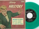 JOHNNY HALLYDAY EP Espagne 1962 Retiens la nuit +3 VERT Vinyle