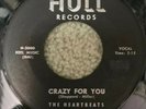 DOO WOP 45 HEARTBEATS HULL 712 CRAZY FOR YOU / ROCKIN-N-ROLLIN-RHYTHM-N-BLUES-N