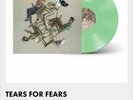SIGNED - TEARS FOR FEARS - THE TIPPING POINT GREEN VINYL  LP AUTOGRAPHED PRINT