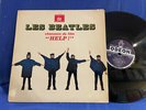 THE BEATLES HELP OXS 230 ODEON BLUE.  ORIGINAL FRANCE LP VG+