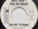 HELYNE STEWART Why Don't You Do Right MOD JAZZ R&B POPCORN PROMO 45 *hear*
