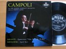 LW 5306 ED1 Campoli Sarasate Gipsy Airs Wieniawski Gamba NM Decca 10