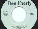DON EVERLY —DON'T LET THE DAYS GET YOU DOWN— outsider weirdo psych 45 | LISTEN