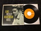 ELVIS PRESLEY EP  EPA-821 HEARTBREAK HOTEL RARE ORANGE LBL NO TITLE STRIP COVER