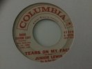 JUNIOR LEWIS - TEARS ON MY FACE/ TOO BAD - COLUMBIA PROMO 42236. VG+