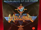 WINGER In The Heart Of The Young 1990 UK vinyl LP + INNER original Miles Away