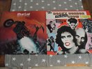 MEAT LOAF BAT OUT OF HELL + THE ROCKY HORROR PICTURE SHOW  2 LPs  BLACK LOGO