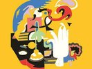 Warner Records Inc Faces by Mac Miller Multicolor Triple LP