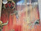 SLAYER  - HELL AWAITS . ORIGINAL 1985 VINYL ROADRUNNER RR 9795     VG/VG+/VG