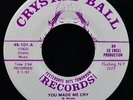 BILLY & THE MOONLIGHTERS  You Made Me Cry Rare Soul Funk 45 CRYSTAL BALL N-Mint