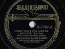 78 RPM RECORDS LOUIS ARMSTRONG HONEY DO  & HONEY, DON'T U LOVE ME ANYMORE 1933 E