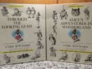 2 Box Sets Alice's Looking Glass & Adventures in Wonderland 4 LP Records/Book