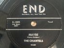 Doo Wop-78 RPM-The Chantels-Maybe/Come My Little Baby-EX-